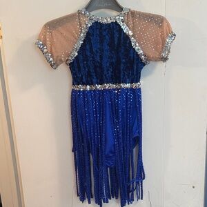 Blue Sequin Kids Costume